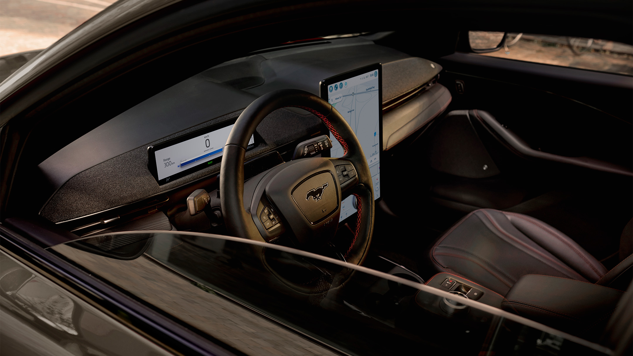 Ford SYNC 4A no interior do Mustang Mach-E